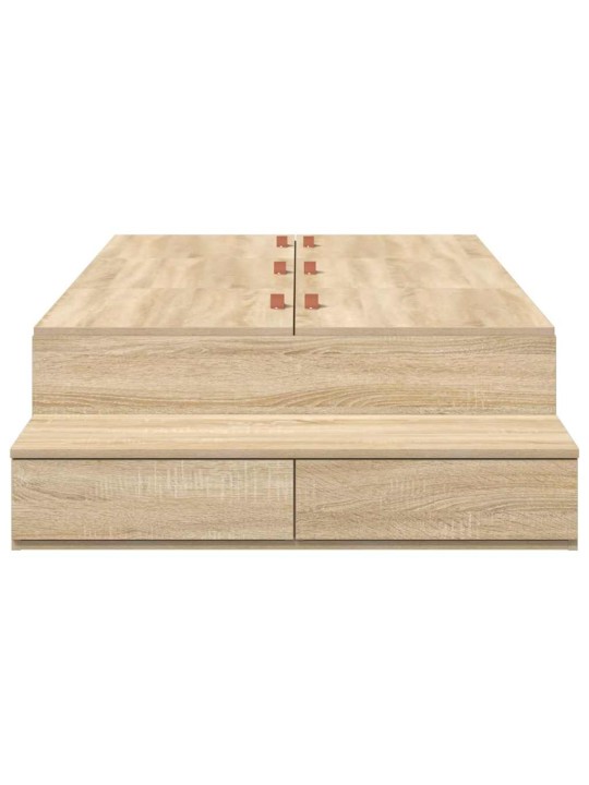 Gultas ar uzglabāšanas vietu sonoma ozols 226.5 x 75 x 31.5 cm