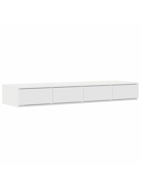 Gultas ar uzglabāšanas vietu balts 226.5 x 120 x 31.5 cm