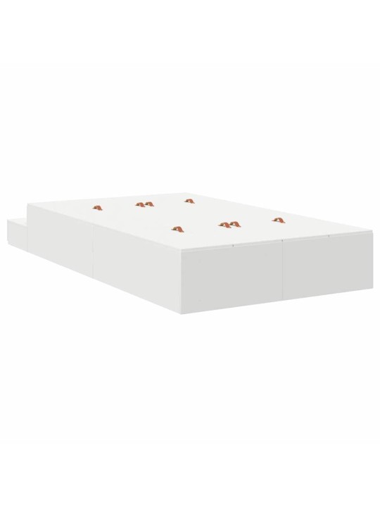 Gultas ar uzglabāšanas vietu balts 226.5 x 120 x 31.5 cm
