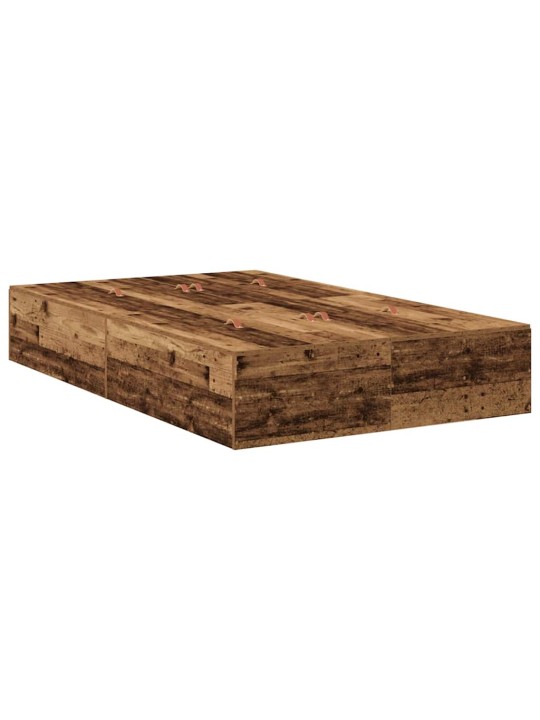Gultas ar uzglabāšanas vietu vecs koks 226.5 x 120 x 31.5 cm