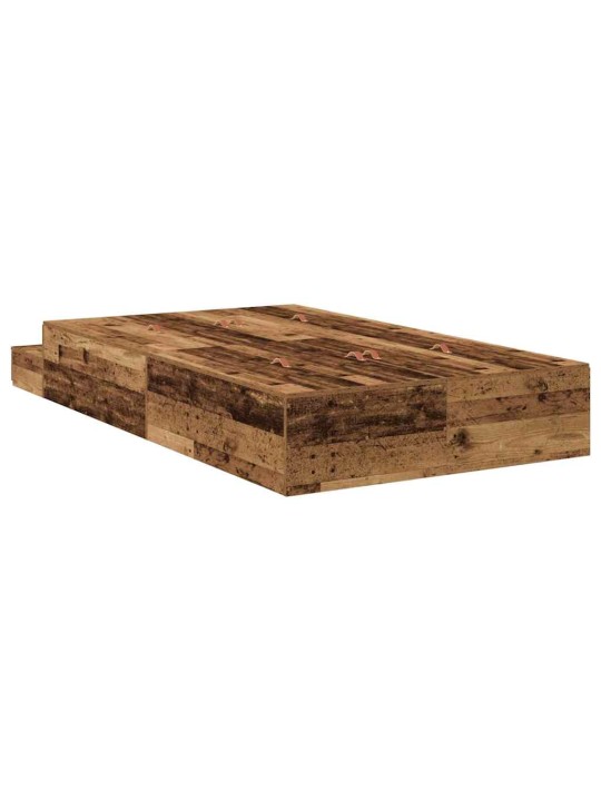 Gultas ar uzglabāšanas vietu vecs koks 226.5 x 120 x 31.5 cm