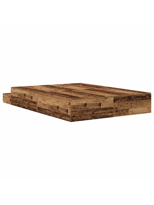 Gultas ar uzglabāšanas vietu vecs koks 226.5 x 135 x 31.5 cm