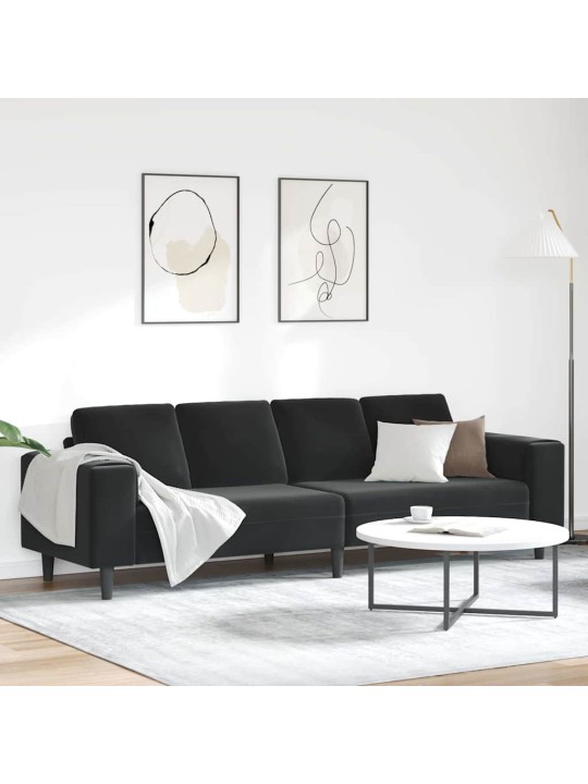 Dīvānu komplekts melna samts