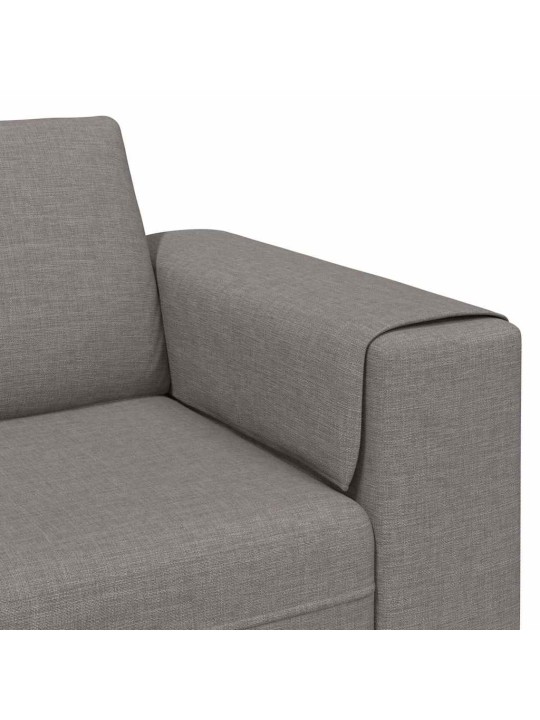 Dīvānu komplekts 3 pcs pelēkbrūna audums
