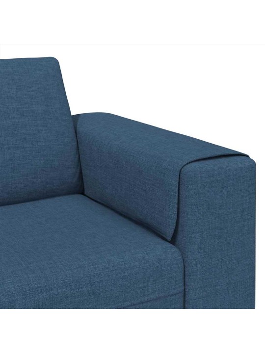 Dīvānu komplekts 3 pcs zila audums