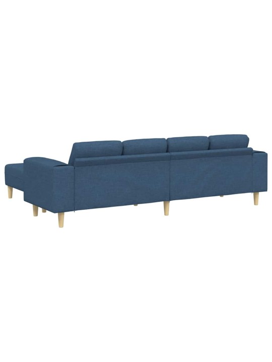 Dīvānu komplekts 3 pcs zila audums