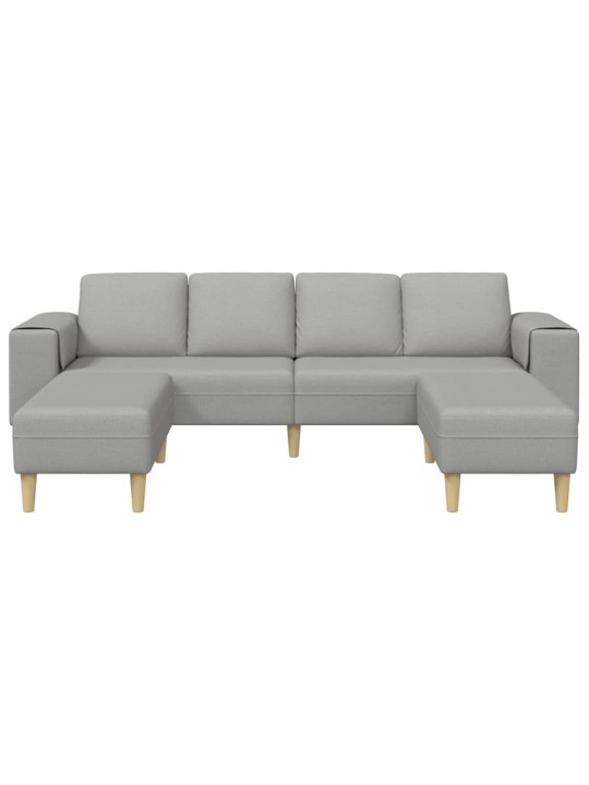 Dīvānu komplekts 3 pcs mākoņu pelēks audums