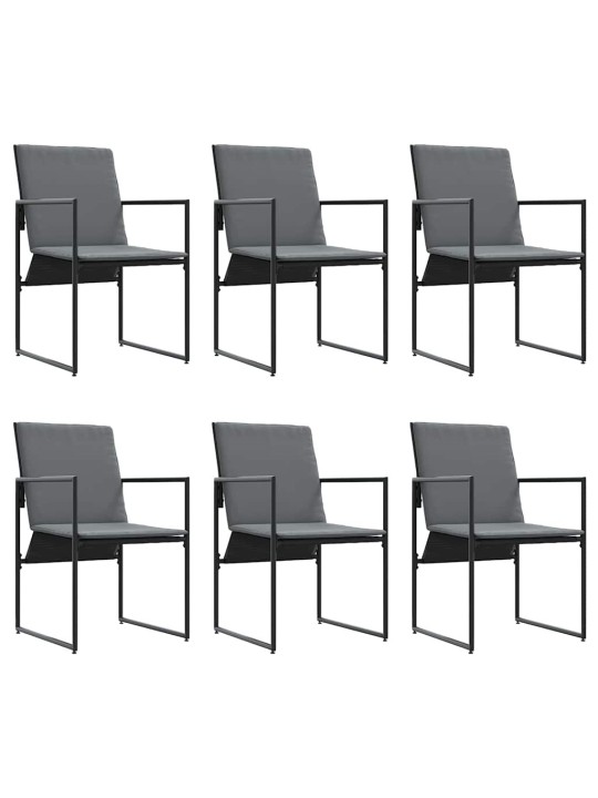 Dārza ēdamgalds 11 pcs melna tērauds