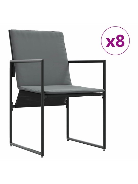 Dārza ēdamgalds 13 pcs melna tērauds