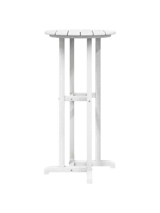 Dārza bāra komplekts 3 pcs balts hdpe