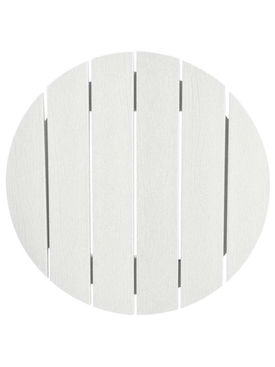 Dārza bāra komplekts 3 pcs balts hdpe