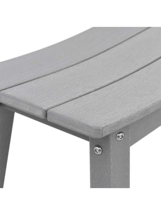 Dārza bāra komplekts 3 pcs gaiši pelēka hdpe