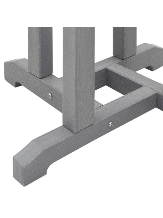 Dārza bāra komplekts 3 pcs gaiši pelēka hdpe