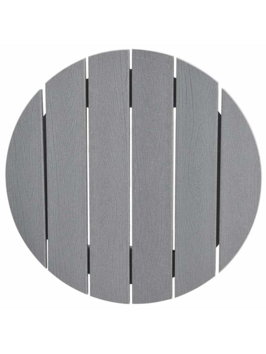 Dārza bāra komplekts 3 pcs gaiši pelēka hdpe