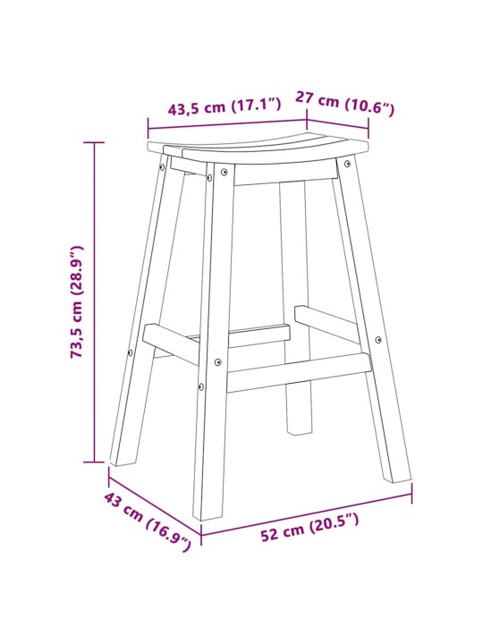 Dārza bāra komplekts 4 pcs balts hdpe