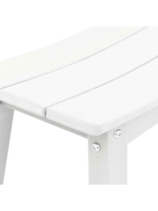 Dārza bāra komplekts 6 pcs balts hdpe