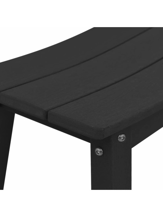 Dārza bāra komplekts 6 pcs melna hdpe