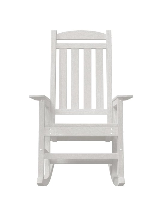 Dārza šūpuļkrēsls 2 pcs balts 70 x 92 x 108cm plastmasa