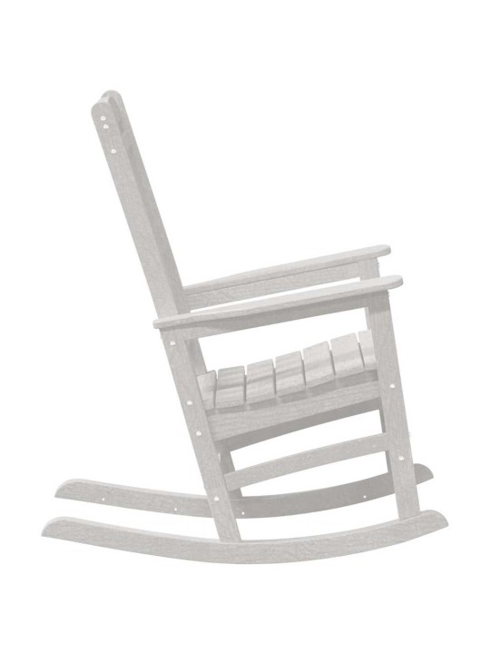 Dārza šūpuļkrēsls 2 pcs balts 70 x 92 x 108cm plastmasa