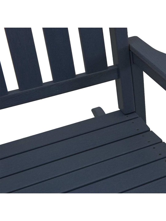 Dārza šūpuļkrēsls 2 pcs tumši zils 70 x 92 x 108cm plastmasa