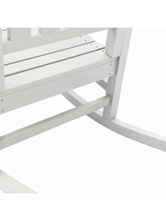 Dārza šūpuļkrēsls 3 pcs balts 38 x 38 x 46cm plastmasa
