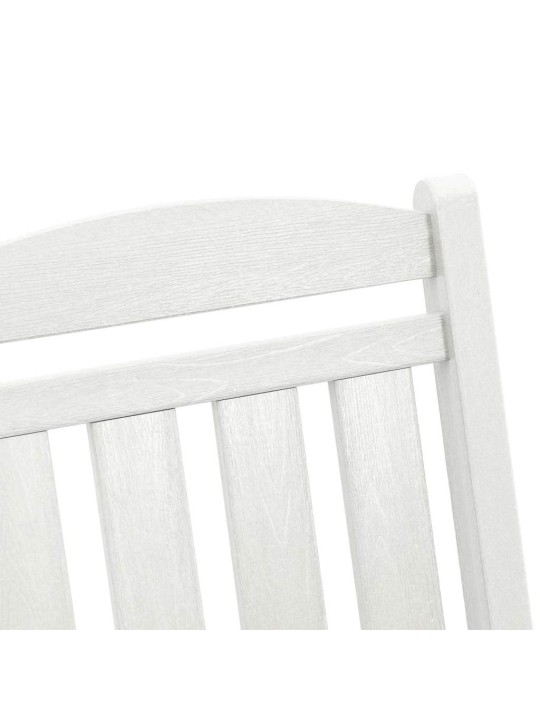 Dārza šūpuļkrēsls 3 pcs balts 38 x 38 x 46cm plastmasa
