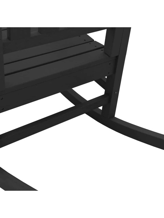 Dārza šūpuļkrēsls 3 pcs melna 38 x 38 x 46cm plastmasa