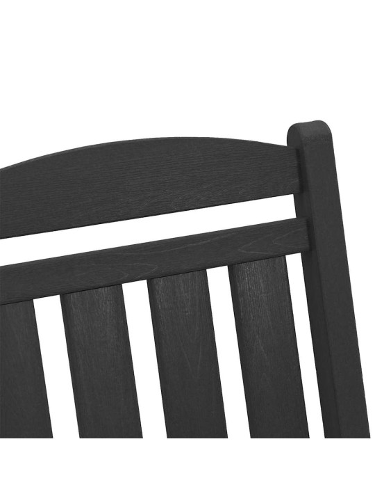 Dārza šūpuļkrēsls 3 pcs melna 38 x 38 x 46cm plastmasa