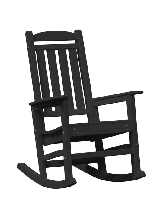 Dārza šūpuļkrēsls 3 pcs melna 38 x 38 x 46cm plastmasa