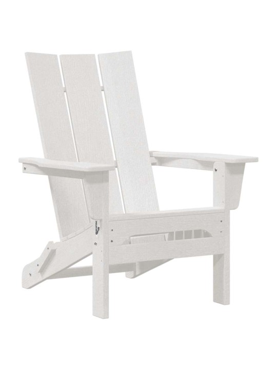 Dārza atpūtas mēbeles 2 pcs balts 74.5 x 80.5 x 90cm plastmasa