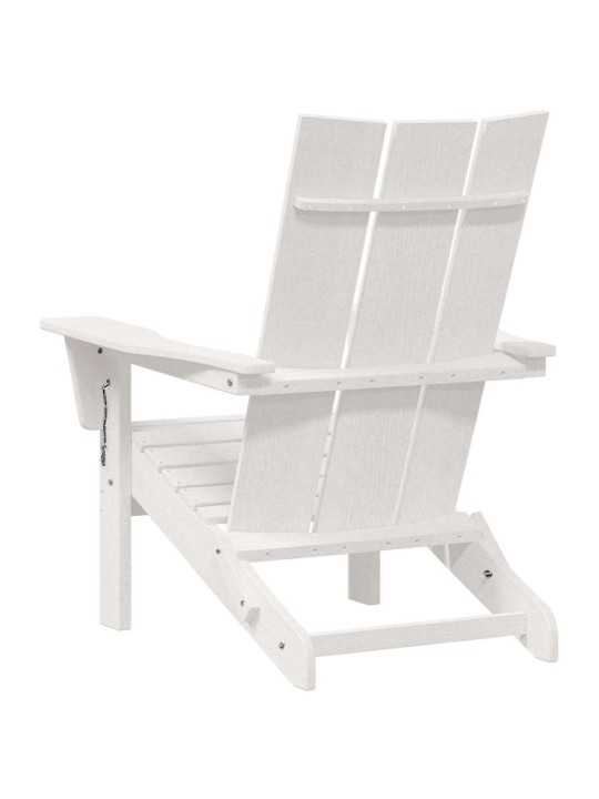 Dārza atpūtas mēbeles 2 pcs balts 74.5 x 80.5 x 90cm plastmasa