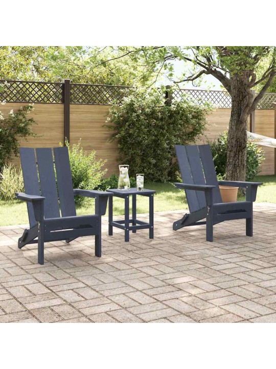 Dārza atpūtas mēbeles 2 pcs tumši zils 74.5 x 80.5 x 90cm