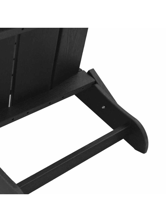 Dārza atpūtas mēbeles 2 pcs melna 74.5 x 80.5 x 90cm plastmasa