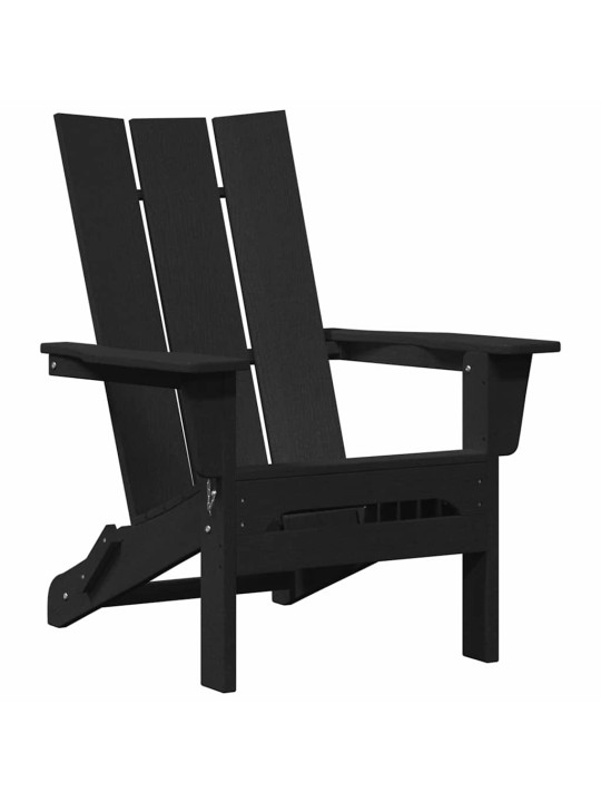 Dārza atpūtas mēbeles 2 pcs melna 74.5 x 80.5 x 90cm plastmasa