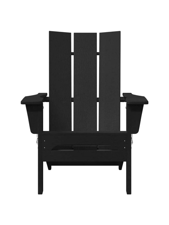 Dārza atpūtas mēbeles 2 pcs melna 74.5 x 80.5 x 90cm plastmasa
