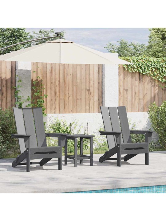 Dārza atpūtas mēbeles 2 pcs gaiši pelēks 74.5 x 80.5 x 90cm