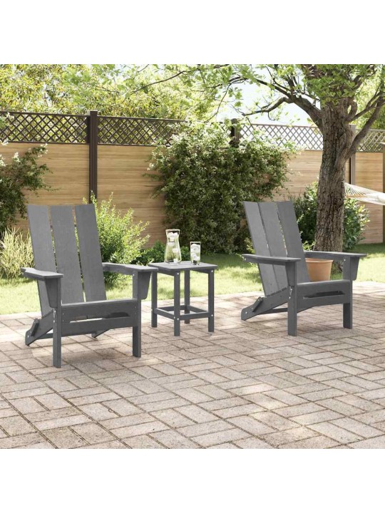 Dārza atpūtas mēbeles 2 pcs gaiši pelēks 74.5 x 80.5 x 90cm