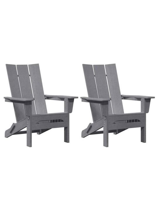 Dārza atpūtas mēbeles 2 pcs gaiši pelēks 74.5 x 80.5 x 90cm