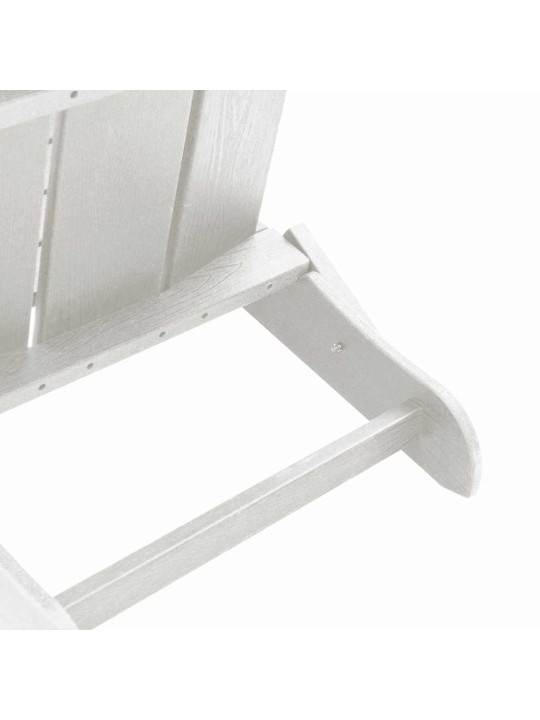 Dārza atpūtas mēbeles 3 pcs balts 38 x 38 x 46cm plastmasa