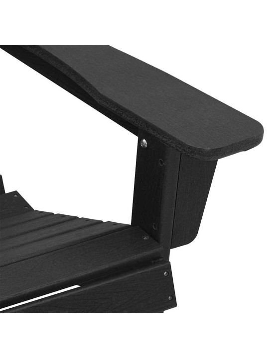Dārza atpūtas mēbeles 2 pcs melna 74 x 82 x 90cm polietilēns