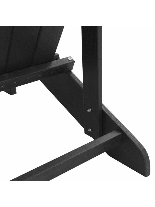Dārza atpūtas mēbeles 2 pcs melna 74 x 82 x 90cm polietilēns