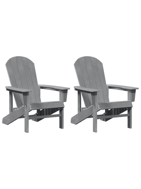 Dārza atpūtas mēbeles 2 pcs gaiši pelēks 74 x 82 x 90cm