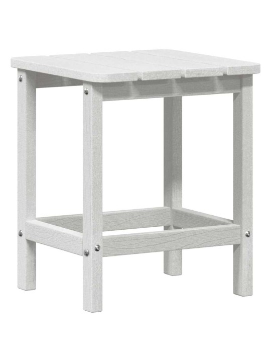 Dārza atpūtas mēbeles 3 pcs balts 38 x 38 x 46cm polietilēns