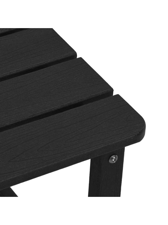 Dārza atpūtas mēbeles 3 pcs melna 38 x 38 x 46cm polietilēns
