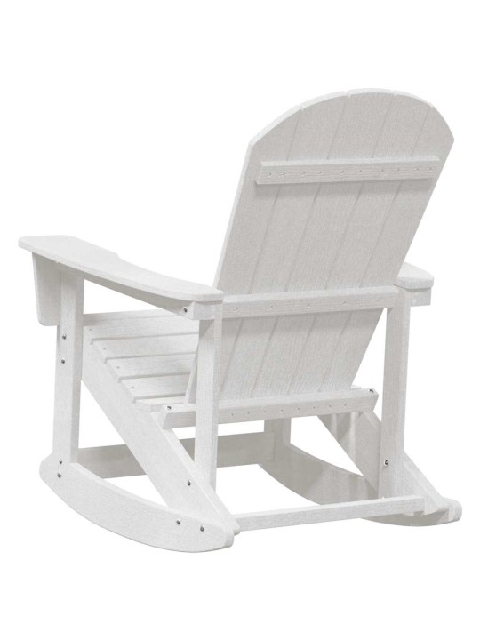 Adirondack šūpuļkrēsli 2 pcs balts hdpe