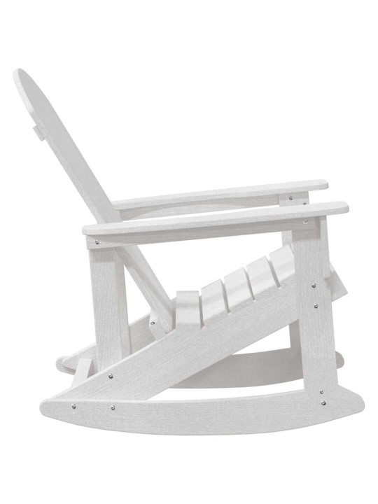 Adirondack šūpuļkrēsli 2 pcs balts hdpe