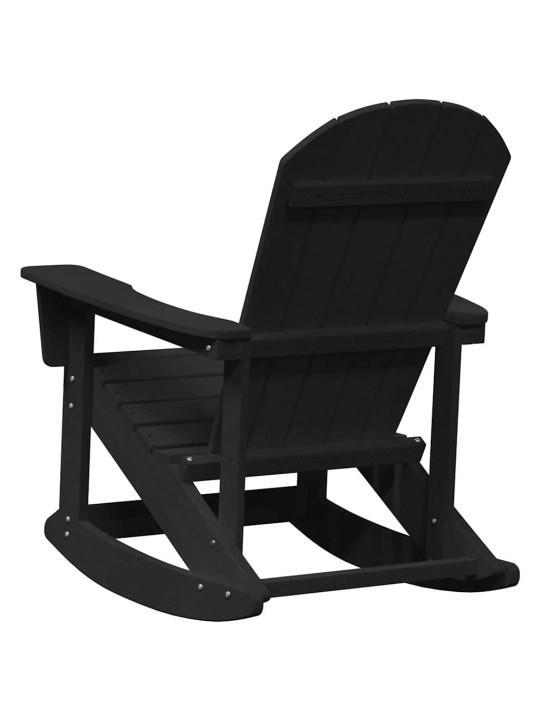 Adirondack šūpuļkrēsli 2 pcs melna hdpe