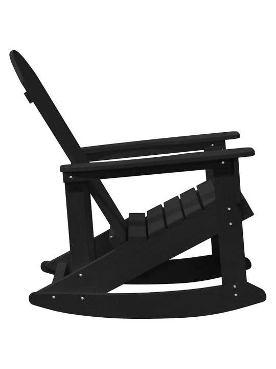 Adirondack šūpuļkrēsli 2 pcs melna hdpe