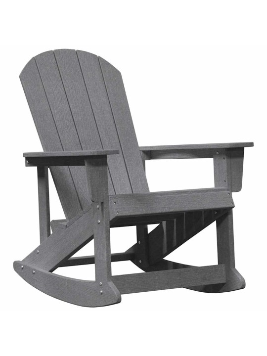 Adirondack šūpuļkrēsli 2 pcs gaiši pelēka hdpe