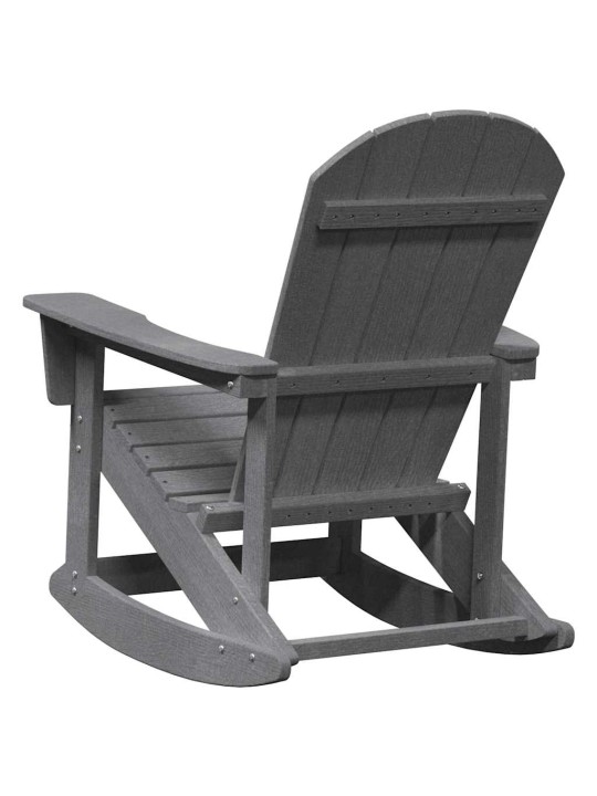 Adirondack šūpuļkrēsli 2 pcs gaiši pelēka hdpe
